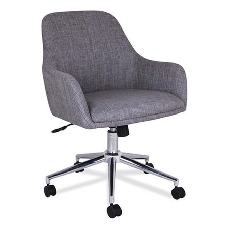 Kd 37.1 x 25.39 x 27.56 in. Leather Task Chair, Gray KD3215619